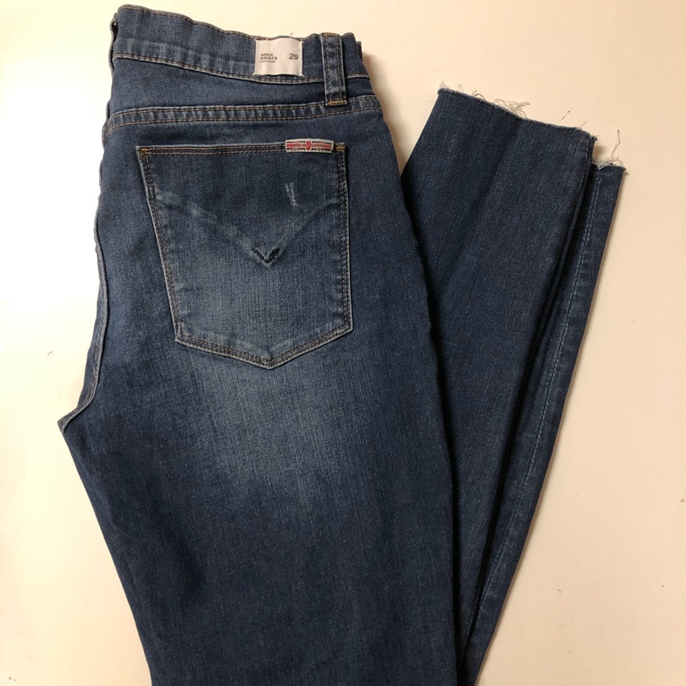 Hudson Krista crop frayed hem skinny